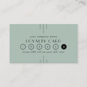 Carte de fidélité 6 perforations EVERLY Art Déco v (Devant)