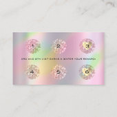 Carte de fidélité 6 Pointage Artiste maquillage Ho (Dos)