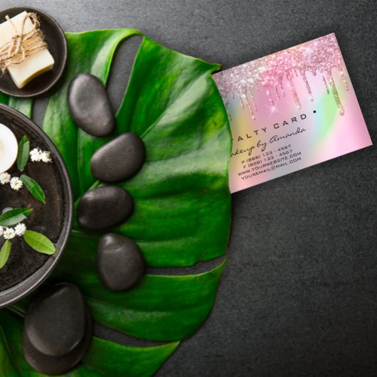 Carte de fidélité 6 Pointage Artiste maquillage Ho