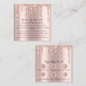 Carte de fidélité 6 Punch Aftercare Eyelash Rose d (Devant / Derrière)