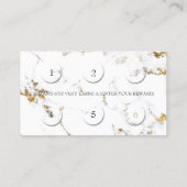 Carte de fidélité 6 Punch Beauté Lashes Marble Gol (Dos)
