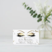 Carte de fidélité 6 Punch Beauté Lashes Marble Gol (Debout devant)