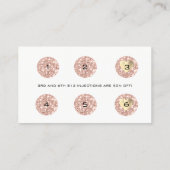 Carte de fidélité 6 Punch Beauté Santé Syringe Or (Dos)