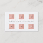 Carte de fidélité 6 Punch Client Beauté Salon Lèvr (Dos)