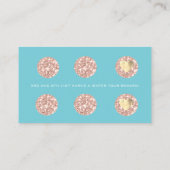 Carte de fidélité 6 Punch Maquillage Artiste Coeur (Dos)