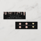 Carte de fidélité 6 Punch Maquillage Artiste Heart (Devant / Derrière)