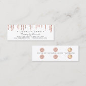 Carte de fidélité 6 Punch maquillage beauté coeur  (Devant / Derrière)