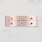 Carte de fidélité 6 Punch Maquillage de beauté Coe (Dos)