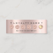 Carte de fidélité 6 Punch Maquillage de beauté Coe (Dos)