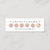 Carte de fidélité 6 Punch Maquillage de beauté Coe (Dos)