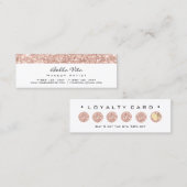 Carte de fidélité 6 Punch Maquillage de beauté Coe (Devant / Derrière)