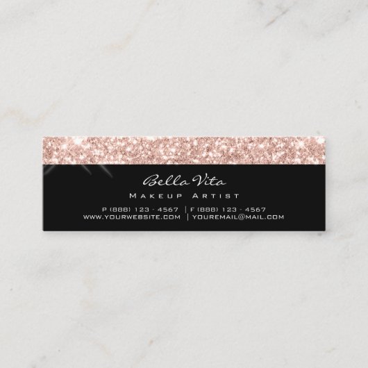 Carte de fidélité 6 Punch Maquillage de beauté Ros (Devant)