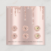 Carte de fidélité 6 Punch maquillage Eyelash Décha (Dos)