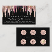 Carte de fidélité 6 Punch maquillage Holographe Dr (Devant / Derrière)