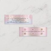 Carte de fidélité 6 Punch Maquillage Holographe Ro (Devant / Derrière)