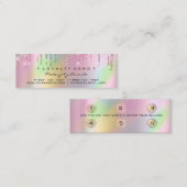 Carte de fidélité 6 Punch maquillage Holographique (Devant / Derrière)