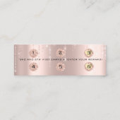 Carte de fidélité 6 punch maquillage Rose de coeur (Dos)