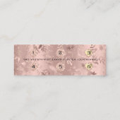 Carte de fidélité 6 punch maquillage Rose Floral P (Dos)
