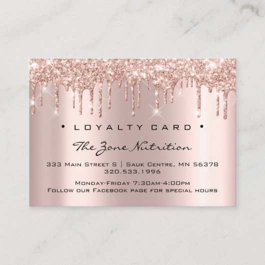 Carte de fidélité 6 Punch Nutrition Health Herbs R (Devant)