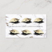 Carte de fidélité 6 Punch Salon Lashes Marbre Maqu (Dos)