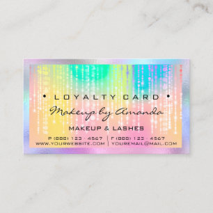 Carte de fidélité 6 Rongeurs de maquillage à pu
