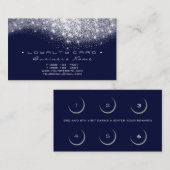 Carte de fidélité 6 Salon de beauté Gris Marine Pa (Devant / Derrière)