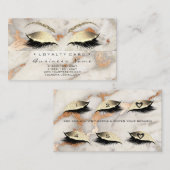 Carte de fidélité 6 Salon de beauté Lash Marbre Cu (Devant / Derrière)