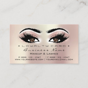 Carte de fidélité 6 Salon de beauté Lash Peach