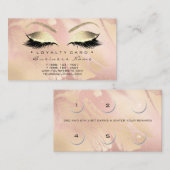 Carte de fidélité 6 Salon de beauté Lash Rose Gold (Devant / Derrière)