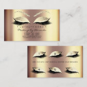 Carte de fidélité 6 Salon de beauté Lash Sepia Hon (Devant / Derrière)