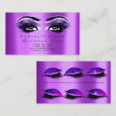 Carte de fidélité 6 Salon de beauté Lash violet vi (Devant / Derrière)