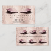 Carte de fidélité 6 Salon de beauté Lashes Damask  (Devant / Derrière)