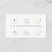 Carte de fidélité 6 Salon de beauté Lashes Esthéti (Dos)