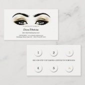 Carte de fidélité 6 Salon de beauté Lashes Esthéti (Devant / Derrière)