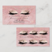Carte de fidélité 6 Salon de beauté Lashes Rose ro (Devant / Derrière)