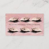 Carte de fidélité 6 Salon de beauté Lashes Rose ro (Dos)
