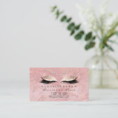 Carte de fidélité 6 Salon de beauté Lashes Rose ro (Debout devant)
