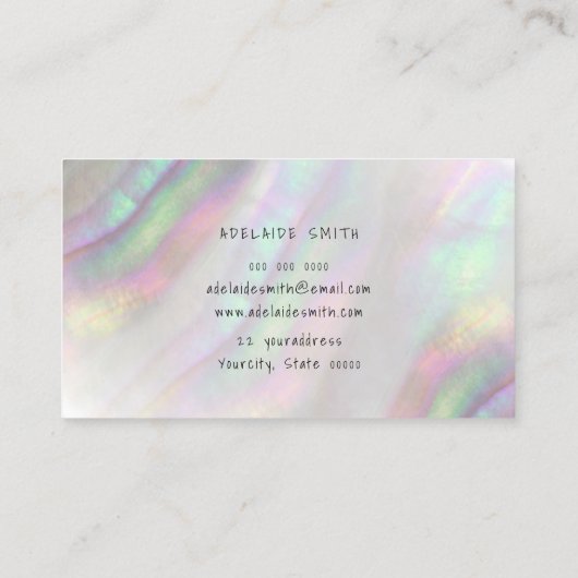 carte de fidélité à la conception de coque (Dos)