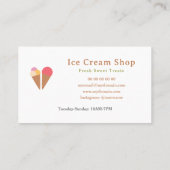 Carte de fidélité à la crème glacée (Dos)