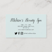 carte de fidélité à la mode Gold & blue stroke (Dos)