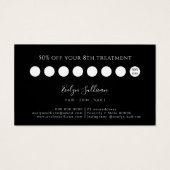 Carte de fidélité à la parties scintillant argenté (Dos)