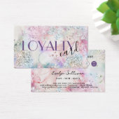 Carte de fidélité à la parties scintillant d'aquar (Bureau)