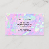 carte de fidélité à la texture rose opale (Dos)