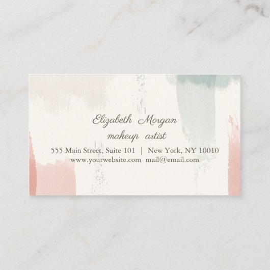 Carte de fidélité à pointe d'aquarelle (Dos)