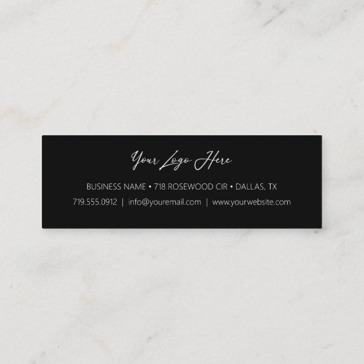 Carte de fidélité à rabais client (Dos)