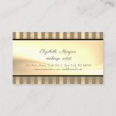 Carte de fidélité à silhouette de fille rayée mode (Dos)