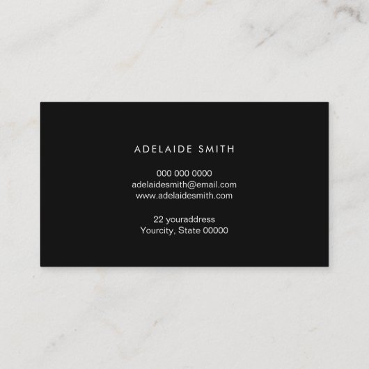 carte de fidélité abeilles nid d'abeille sur noir (Dos)