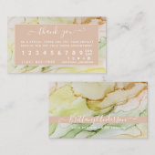 Carte De Fidélité Abstrait rose vif personnalisé (Devant / Derrière)