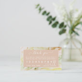 Carte De Fidélité Abstrait rose vif personnalisé (Debout devant)