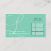 carte de fidélité aérienne initiale (Dos)